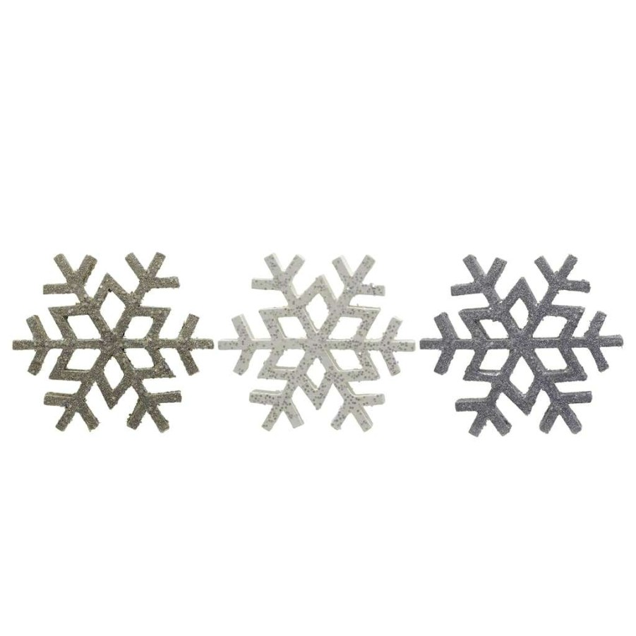 Holiday Romance * | Flash Sale Assorted 7 Snowflake Tabletop Accent By Ashland