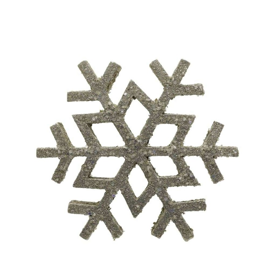 Holiday Romance * | Flash Sale Assorted 7 Snowflake Tabletop Accent By Ashland