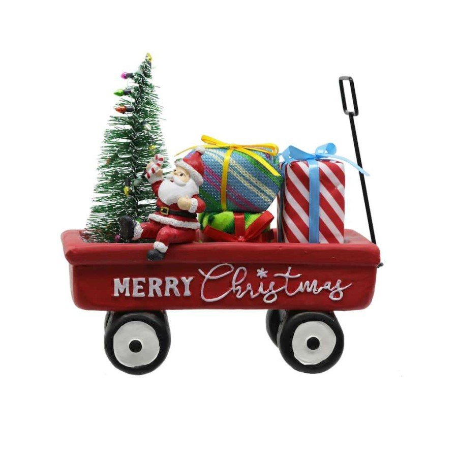 North Pole Journey * | Best Sale 8.5 Wagon With Gifts Decoration By Ashland