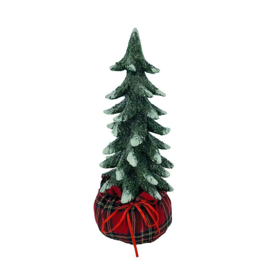 Mistletoe * | Outlet 11.5" Large Christmas Tree With Base Tabletop Decor By Ashland