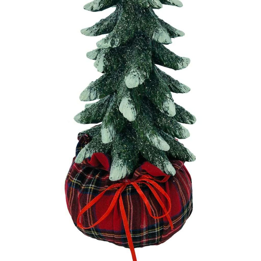 Mistletoe * | Outlet 11.5" Large Christmas Tree With Base Tabletop Decor By Ashland