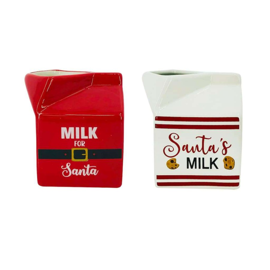 Mistletoe * | Best Pirce Assorted 3.5" Milk For Santa Tabletop Decor By Ashland