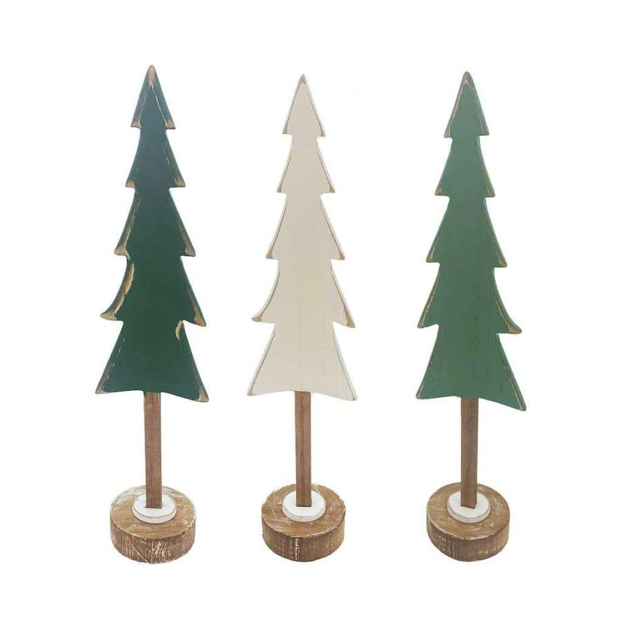 Christmas Cottage * | Discount Assorted Large Tabletop Wood Tree By Ashland