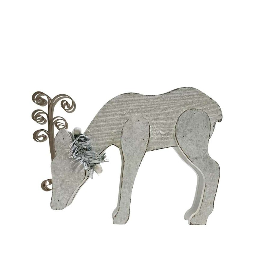 Holiday Romance * | Brand New Assorted 10.2 Deer Tabletop Decoration By Ashland