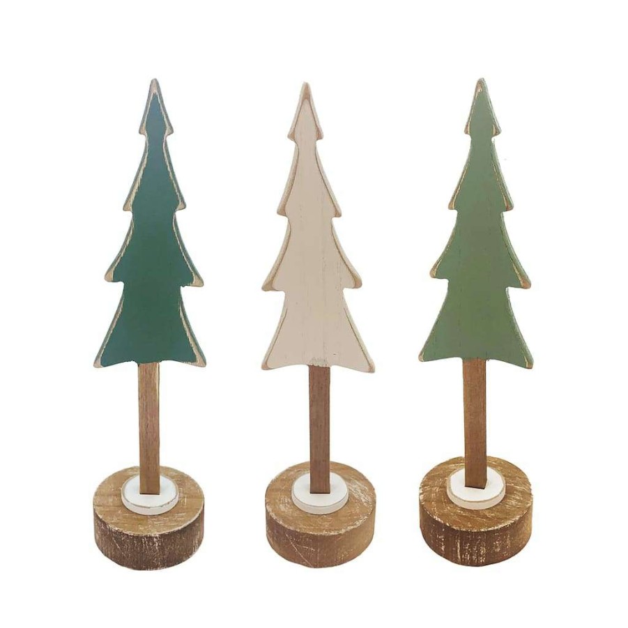 Christmas Cottage * | Deals Assorted Small Tabletop Wood Tree By Ashland