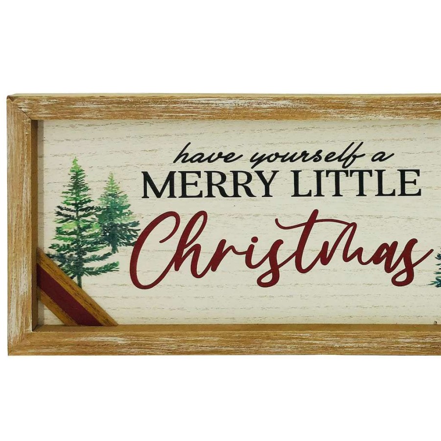 Christmas Cottage * | Top 10 Merry Little Christmas Wall Hanging By Ashland