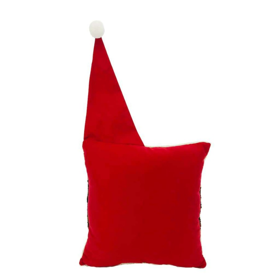 North Pole Journey * | New Laughing Santa Face Pillow By Ashland