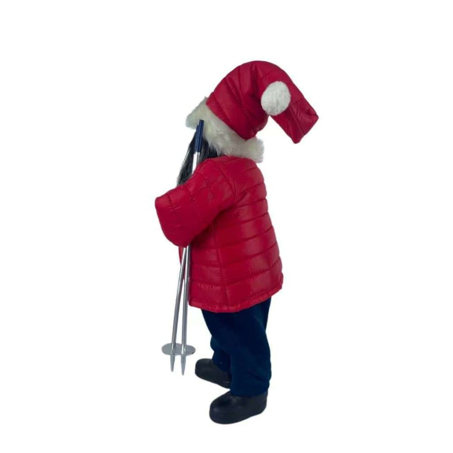 North Pole Journey * | Outlet 18 Ski Santa Tabletop Figure By Ashland