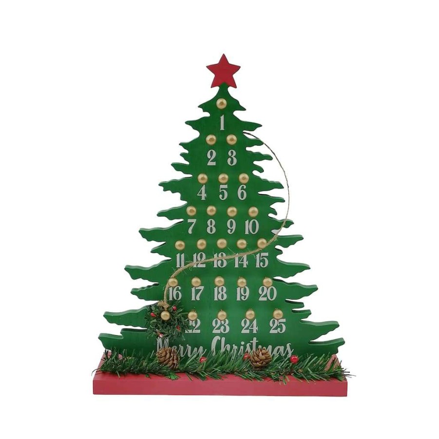 Mistletoe * | New 13 Christmas Tree Tabletop Countdown By Ashland