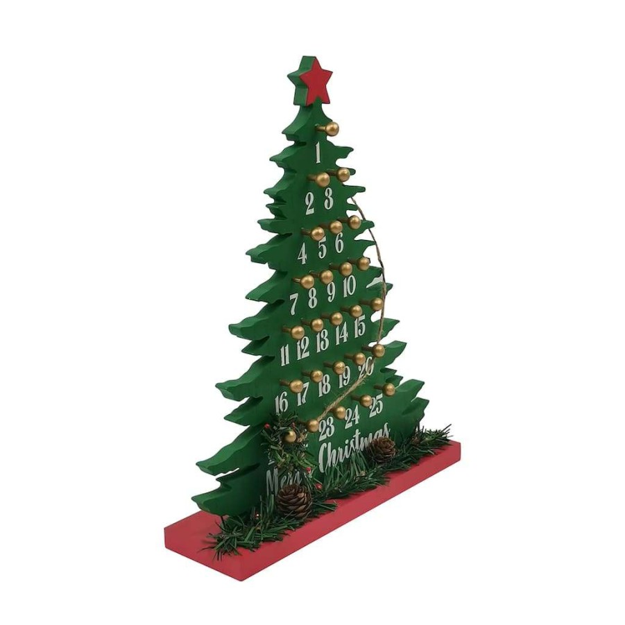 Mistletoe * | New 13 Christmas Tree Tabletop Countdown By Ashland