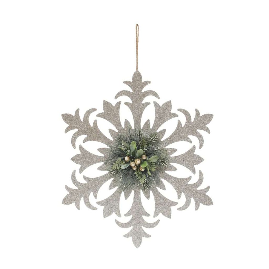 Holiday Romance * | Best Reviews Of Assorted Snowflake Wall Decor By Ashland