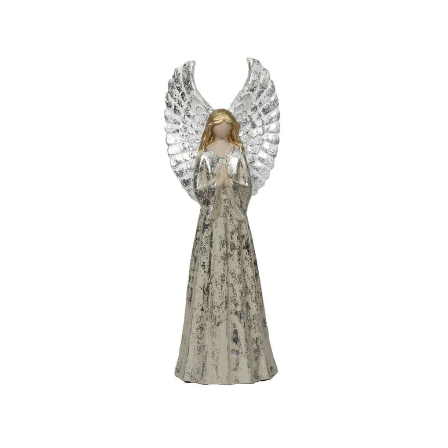 Holiday Romance * | Buy 17.5" Standing Angel Tabletop Decor By Ashland