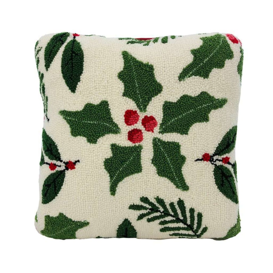 Mistletoe * | Cheapest Assorted 16" White/Red Mistletoe Pillow By Ashland