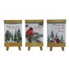 Christmas Cottage * | Top 10 Assorted 8 Christmas Tabletop Easel By Ashland