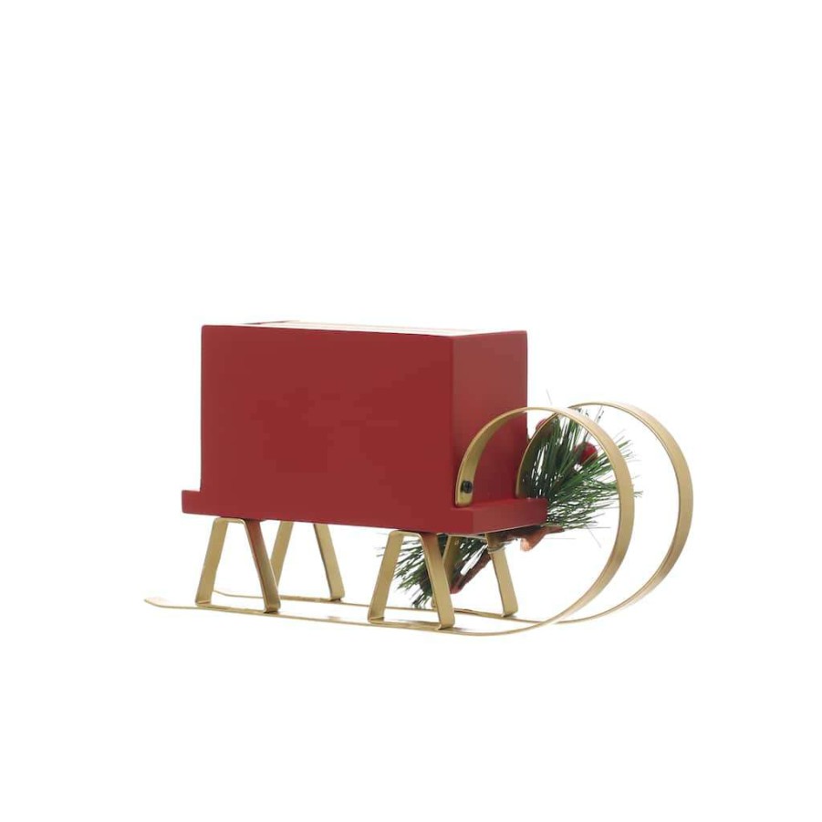 Christmas Cottage * | Cheap Christmas Tabletop Sleigh Countdown By Ashland