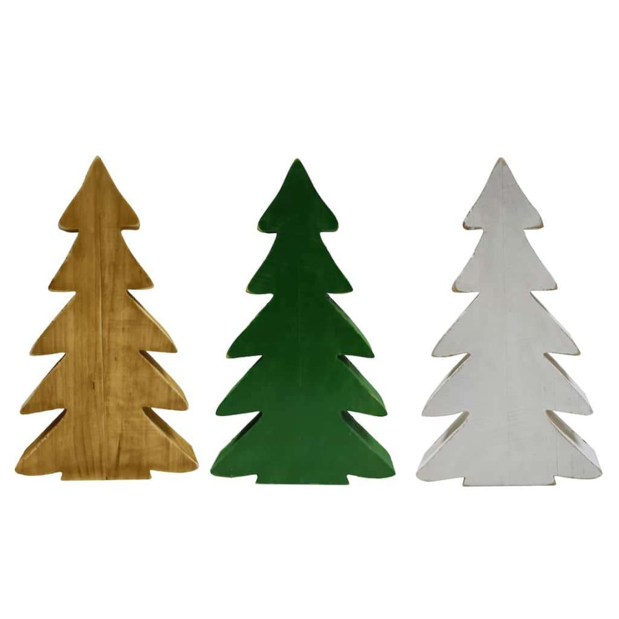 Christmas Cottage * | Best Pirce Assorted 12 Wooden Tabletop Tree By Ashland