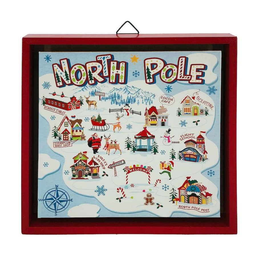 North Pole Journey * | Outlet North Pole Wall Hanging By Ashland