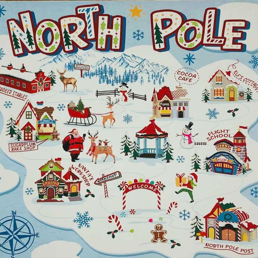 North Pole Journey * | Outlet North Pole Wall Hanging By Ashland