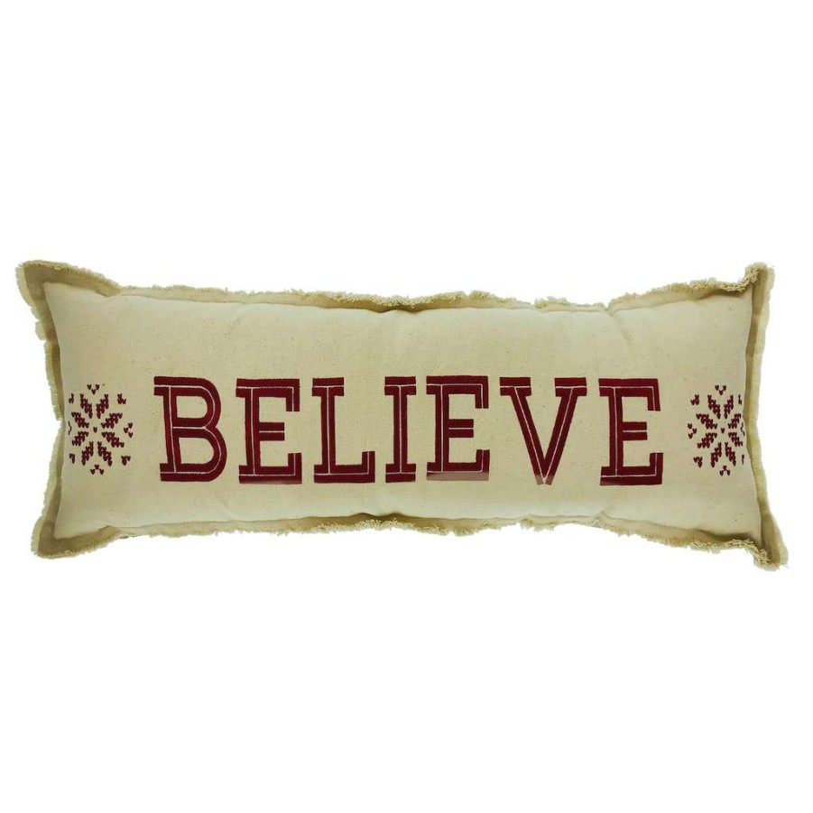 Christmas Cottage * | Best Deal Believe Fair Isle Pillow By Ashland