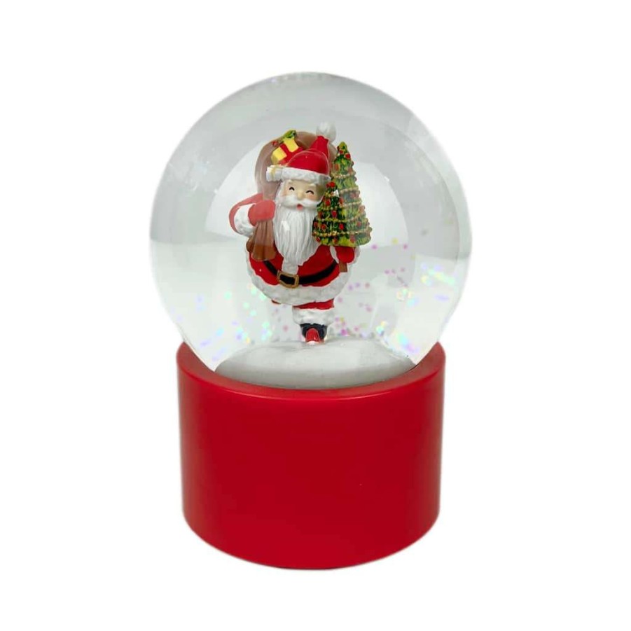 Mistletoe * | New 6 Santa With Bag Water Globe Tabletop Accent By Ashland