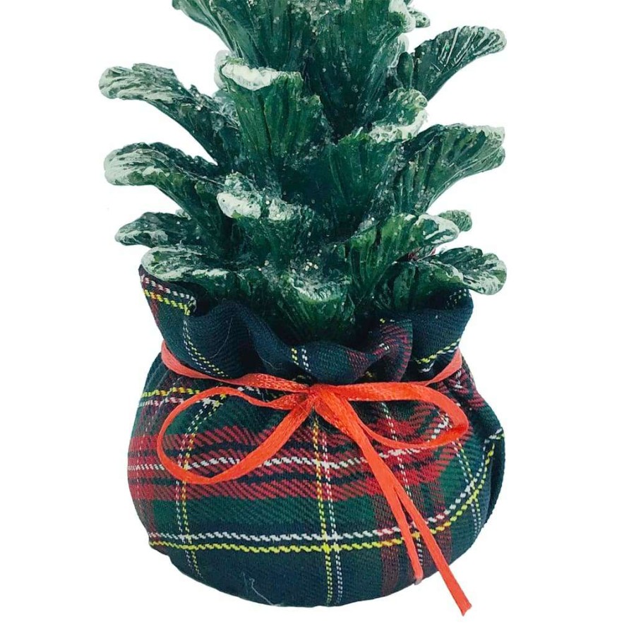 Mistletoe * | New 8" Small Christmas Tree With Base Tabletop Decor By Ashland