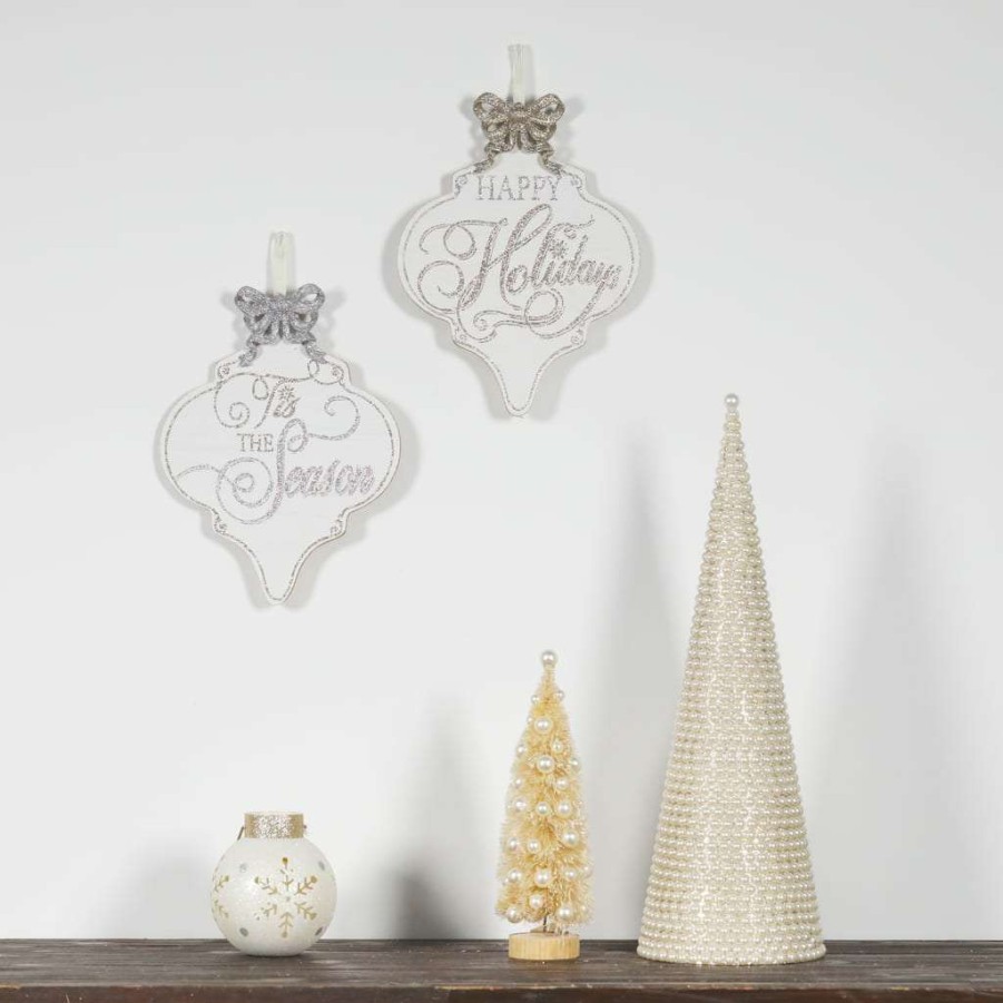 Holiday Romance * | Cheapest 20 Pearl Cone Tree Decoration By Ashland