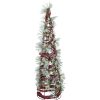 Christmas Cottage * | Budget 24 Frosted Pine Leaf & Berry Tabletop Tree By Ashland