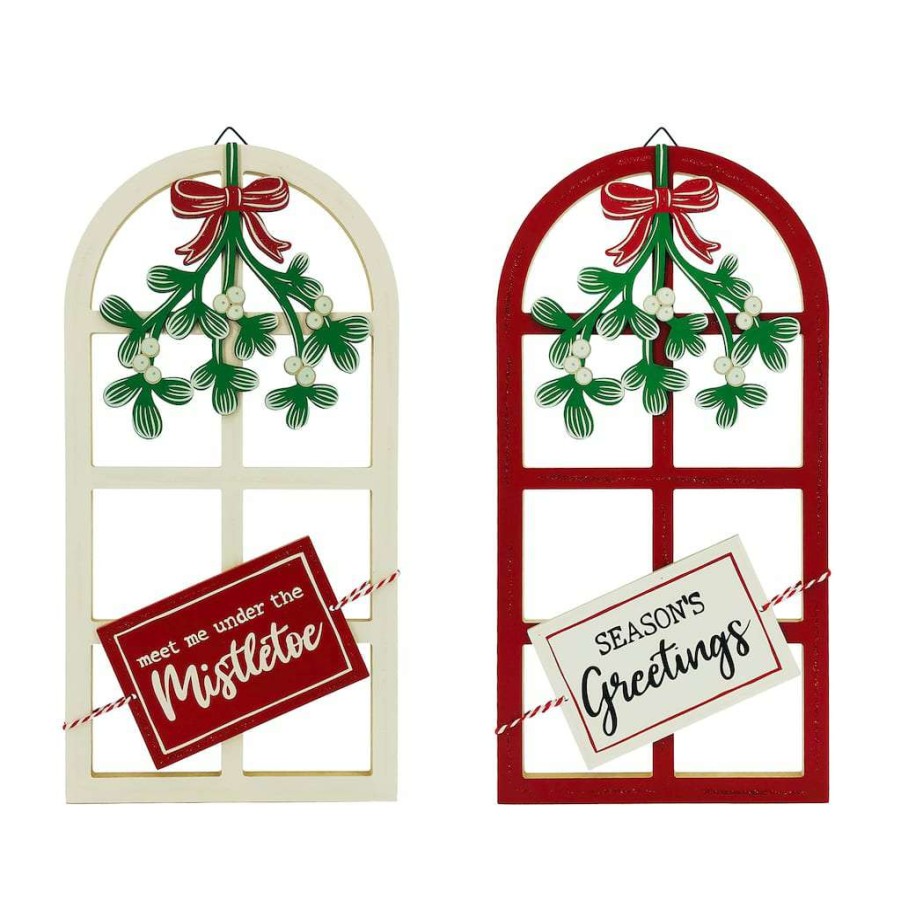 Mistletoe * | Hot Sale Assorted 18" Wall Arch Christmas Decor By Ashland