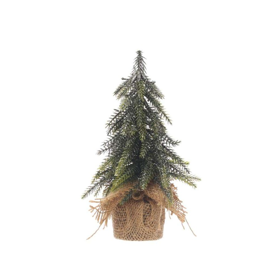 Christmas Cottage * | Deals Assorted 8 Tabletop Tree With Burlap Base By Ashland