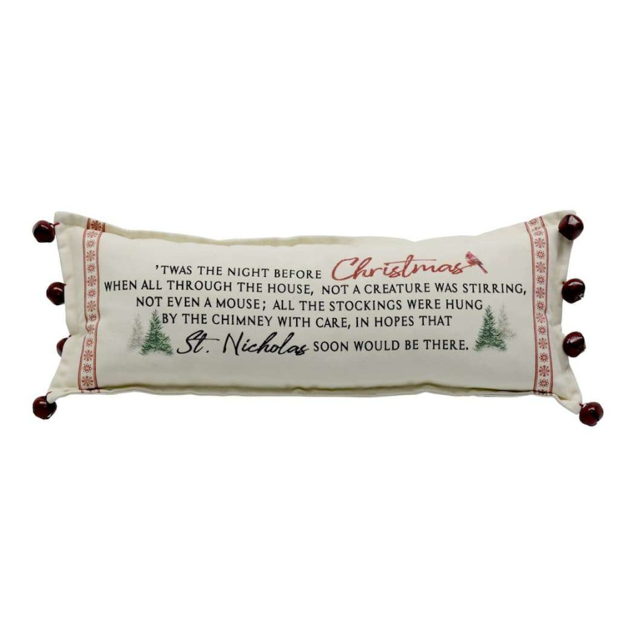 Christmas Cottage * | Top 10 'Twas The Night Before Christmas Lumbar Throw Pillow By Ashland