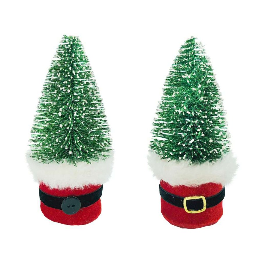 Mistletoe * | Best Pirce Assorted 7" Christmas Tree With Suit Tabletop Decor By Ashland