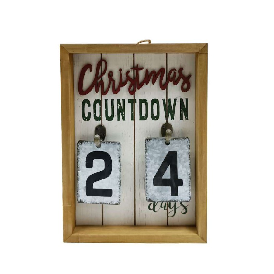 Christmas Cottage * | Best Deal Christmas Countdown Wall Sign By Ashland