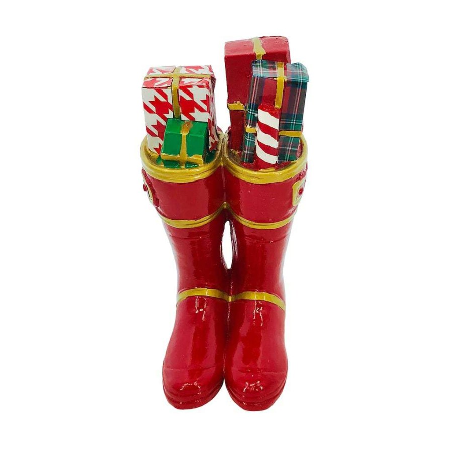 Mistletoe * | Budget Assorted 5.5" Nutcracker Boots Tabletop Decor By Ashland