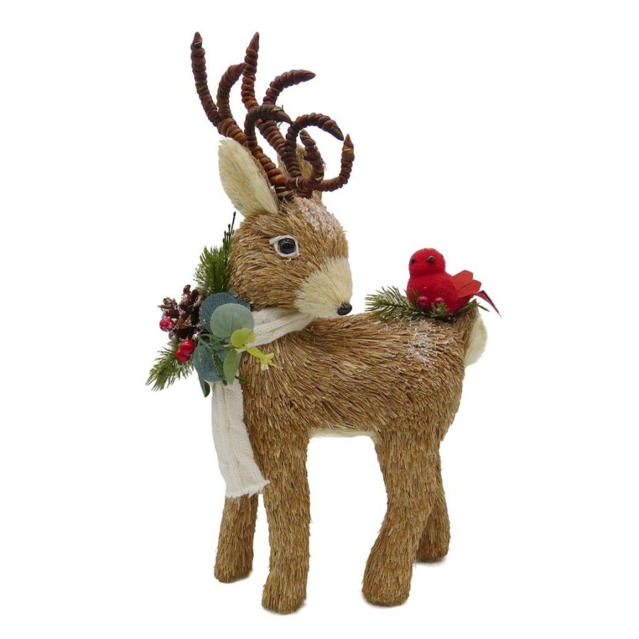 Christmas Cottage * | Cheapest Assorted Sisal Deer By Ashland