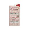 North Pole Journey * | Top 10 Santa'S Rules Wall Sign By Ashland