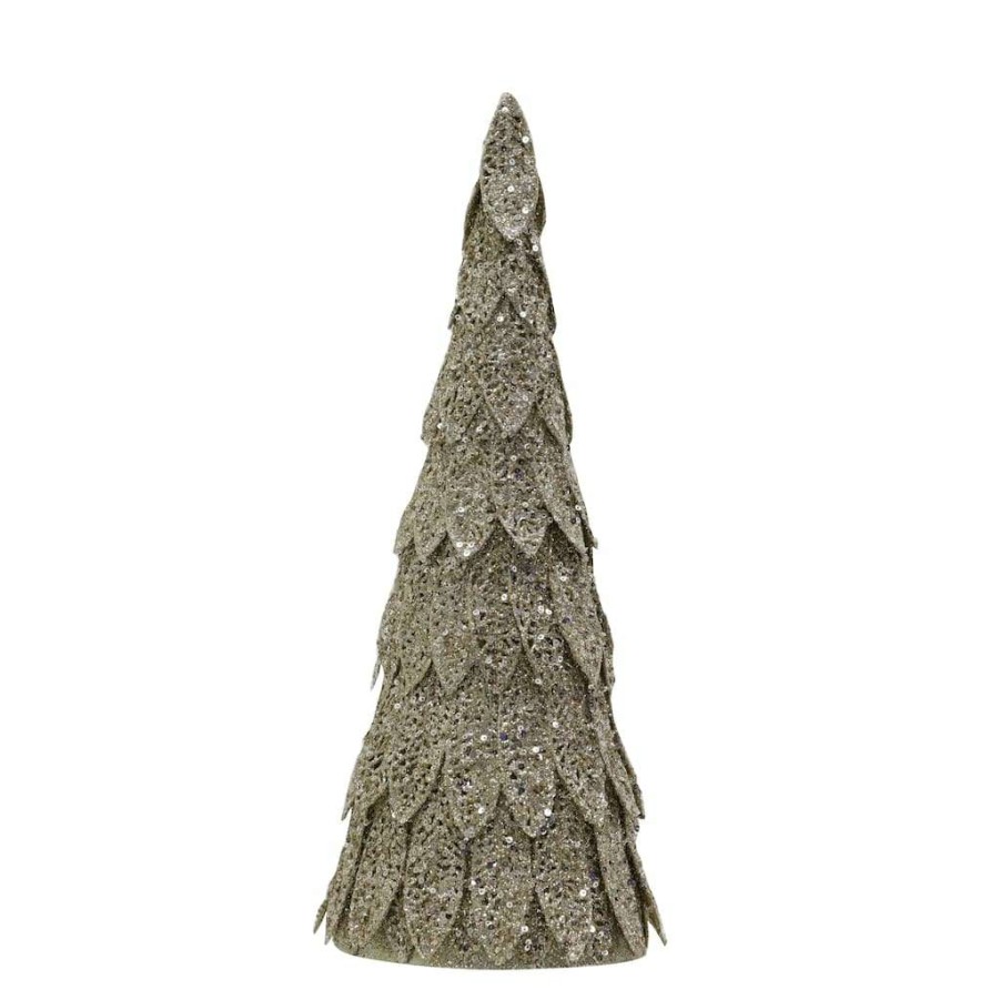 Holiday Romance * | Top 10 14 Glitter Christmas Tree Decoration By Ashland