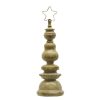 Christmas Cottage * | Buy 14 Brown Tabletop Tree-Shaped Accent With Star By Ashland